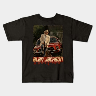 Alan Jackson Vintage Kids T-Shirt